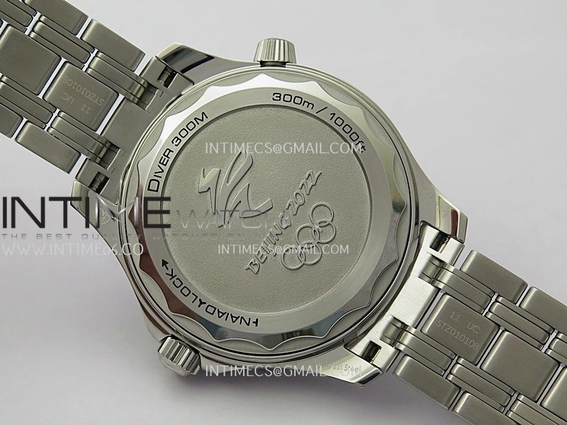 Seamaster 300M 42mm Aluminum Bezel SS VSF Best Edition Blue Ceramic Dial On SS Bracelet Super Clone Asian 8800
