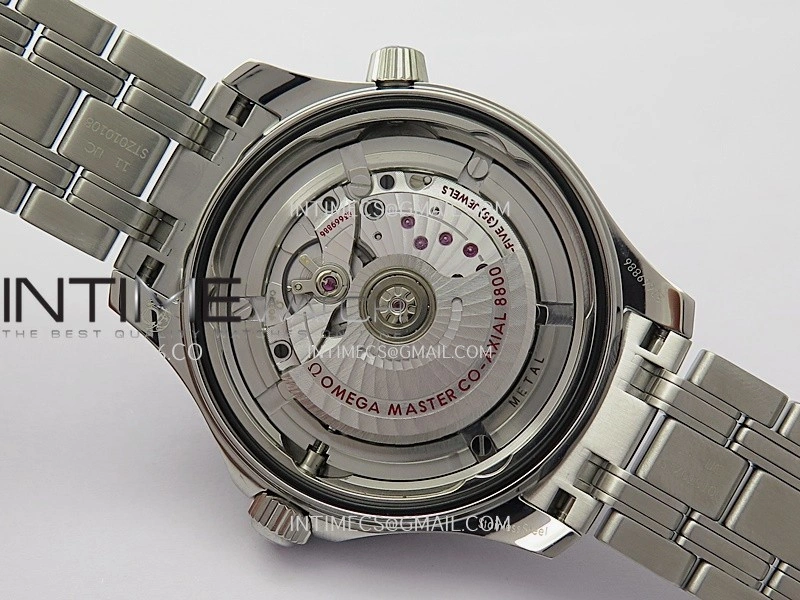 Seamaster 300M 42mm Aluminum Bezel SS VSF Best Edition Blue Ceramic Dial On SS Bracelet Super Clone Asian 8800