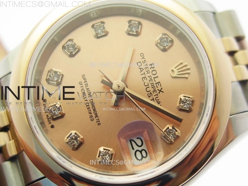Datejust 28mm 279171 Smooth Bezel SS RG APSF Best Edition RG Dial Crystals Markers on SS Jubilee Bracelet NH05