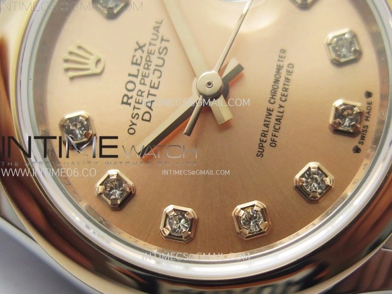 Datejust 28mm 279171 Smooth Bezel SS RG APSF Best Edition RG Dial Crystals Markers on SS Jubilee Bracelet NH05