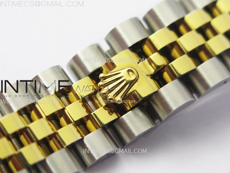 Datejust 28mm 279173 Smooth Bezel SS YG APSF Best Edition Green Dial Crystals Markers on Jubilee Bracelet NH05