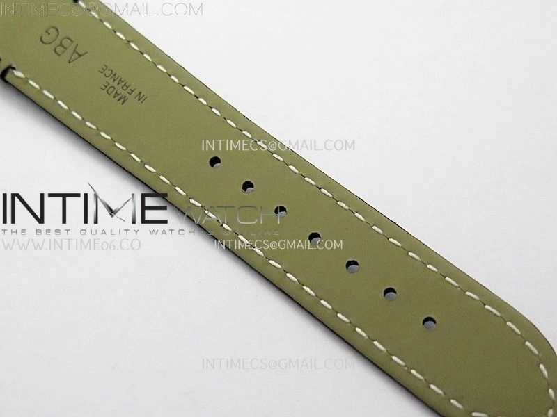 Tank Francaise Ladies 27mm Diamond Bezel YG 8848F 1:1 Best Edition Silver Dial on Black Leather Strap Ronda Quartz V2