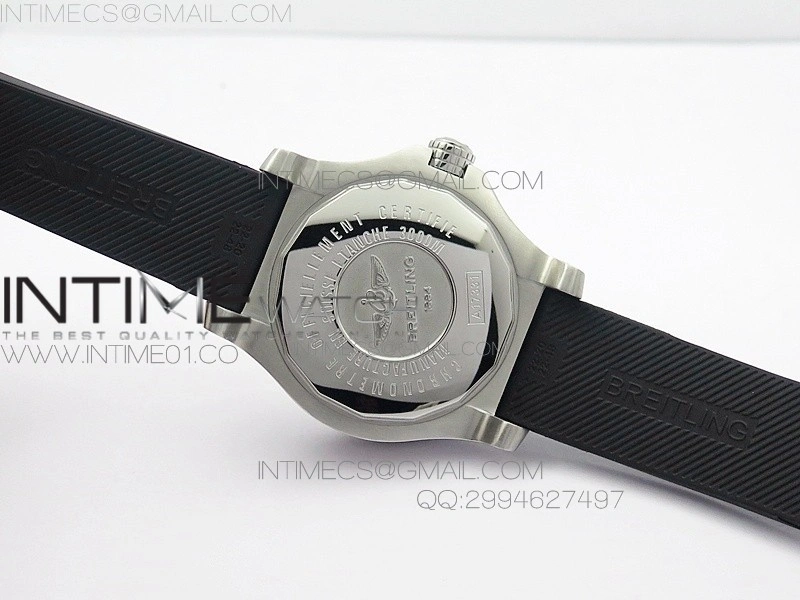 Seawolf SS 1:1 Best Edition SuperLumed Yellow Dial Sticks Markers on Rubber Strap A2824