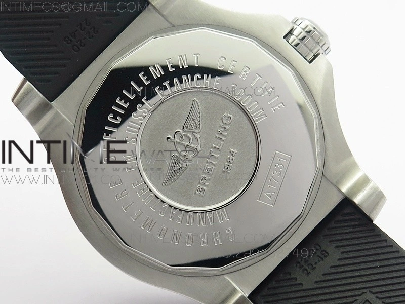 Seawolf SS 1:1 Best Edition SuperLumed Yellow Dial Sticks Markers on Rubber Strap A2824