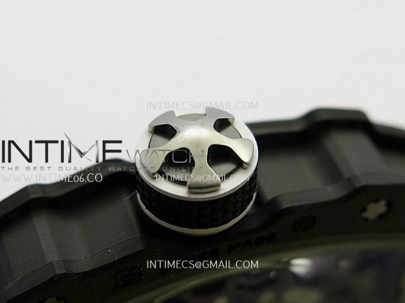 RM67-02 UAE Black NTPT Black Crown Umi Office 1:1 Beat Edition Black Red Green Skeleton Dial On Yellow Strap CRMA7 Clone V2