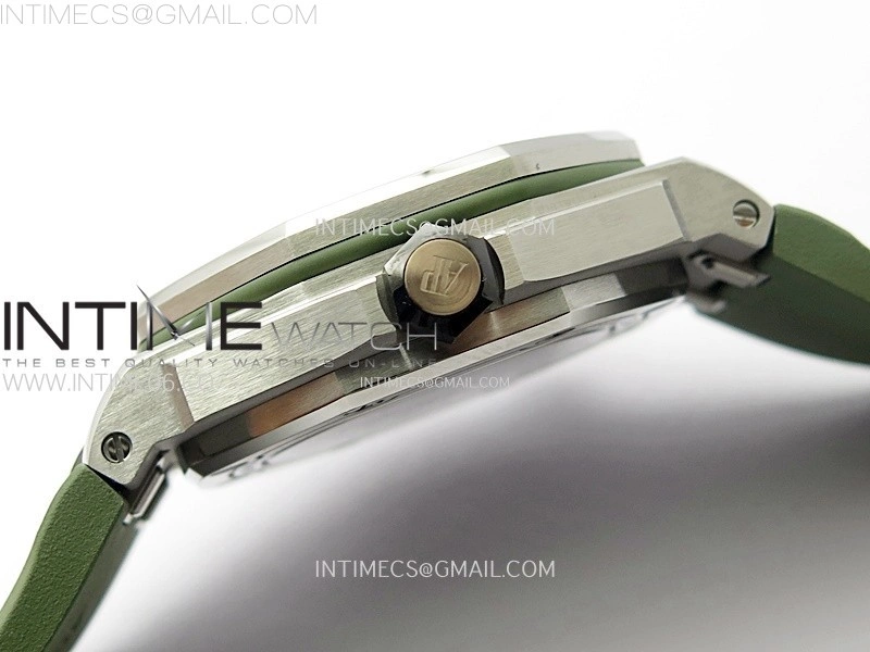 Royal Oak Offshore Diver 15720 APSF 1:1 Best Edition Green Dial on Green Rubber Strap SA4308