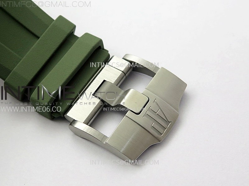 Royal Oak Offshore Diver 15720 APSF 1:1 Best Edition Green Dial on Green Rubber Strap SA4308