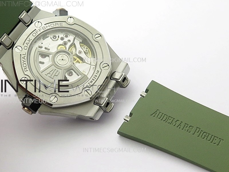 Royal Oak Offshore Diver 15720 APSF 1:1 Best Edition Green Dial on Green Rubber Strap SA4308