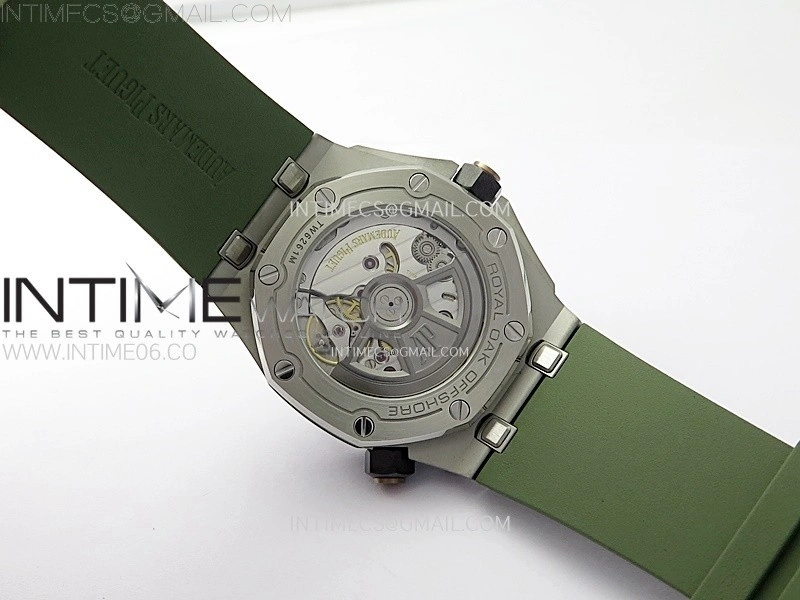 Royal Oak Offshore Diver 15720 APSF 1:1 Best Edition Green Dial on Green Rubber Strap SA4308