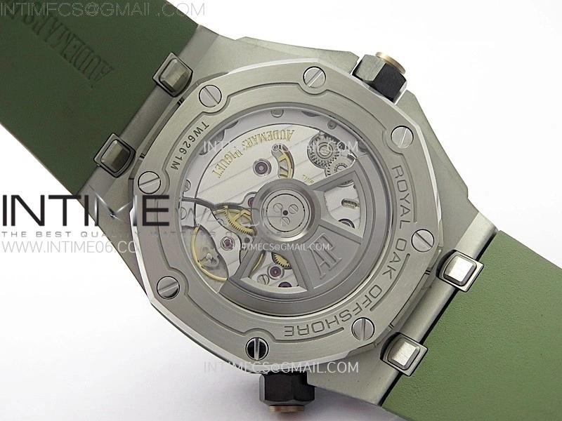 Royal Oak Offshore Diver 15720 APSF 1:1 Best Edition Green Dial on Green Rubber Strap SA4308