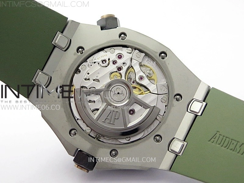 Royal Oak Offshore Diver 15720 APSF 1:1 Best Edition Green Dial on Green Rubber Strap SA4308