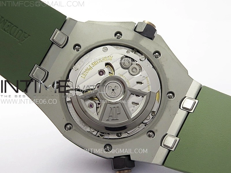 Royal Oak Offshore Diver 15720 APSF 1:1 Best Edition Green Dial on Green Rubber Strap SA4308