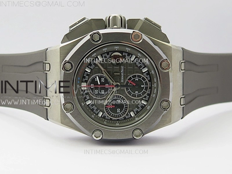 Royal Oak Offshore Schumacher SS TKF Best Edition Gray Black Dial on Gray Rubber Strap A3126