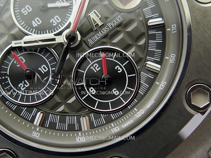 Royal Oak Offshore Schumacher SS TKF Best Edition Gray Black Dial on Gray Rubber Strap A3126
