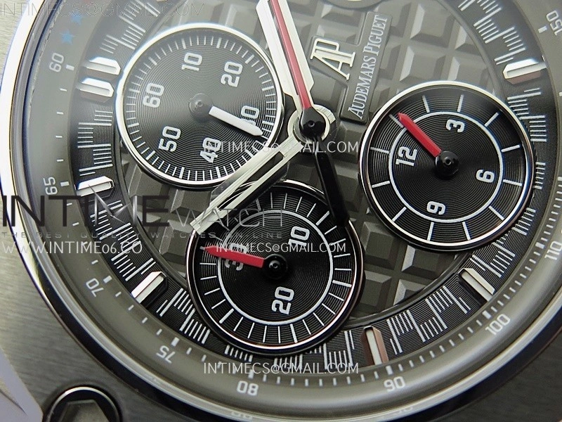 Royal Oak Offshore Schumacher SS TKF Best Edition Gray Black Dial on Gray Rubber Strap A3126