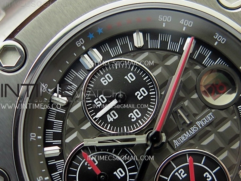 Royal Oak Offshore Schumacher SS TKF Best Edition Gray Black Dial on Gray Rubber Strap A3126
