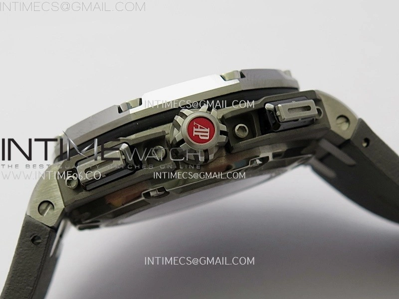 Royal Oak Offshore Schumacher SS TKF Best Edition Gray Black Dial on Gray Rubber Strap A3126