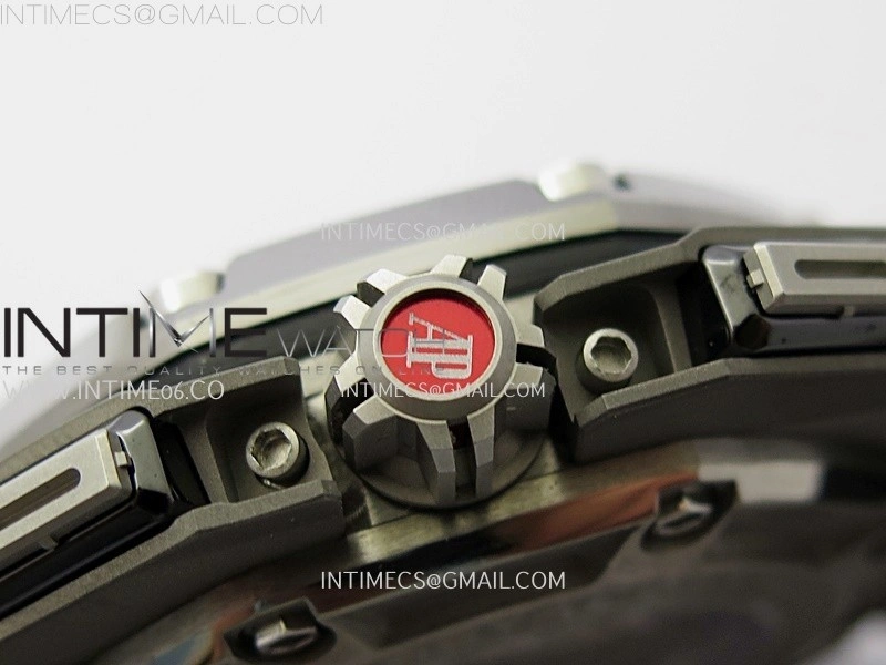 Royal Oak Offshore Schumacher SS TKF Best Edition Gray Black Dial on Gray Rubber Strap A3126