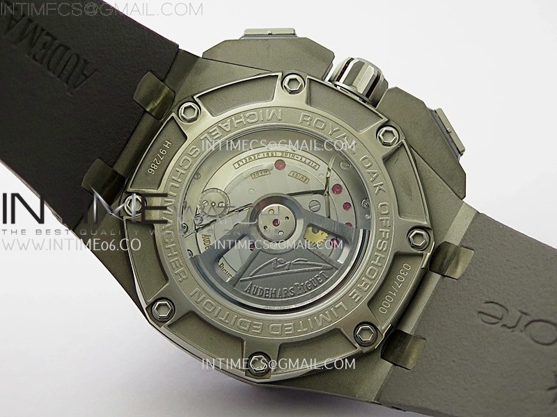 Royal Oak Offshore Schumacher SS TKF Best Edition Gray Black Dial on Gray Rubber Strap A3126
