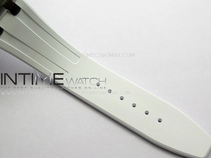 Royal Oak Offshore 37mm 26231 SS APSF 1:1 Best Edition White Dial On White Rubber Strap A2385