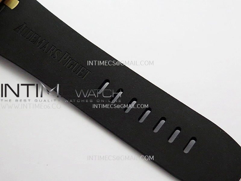 Royal Oak Offshore 44mm Carbon RG APJF 1:1 Best Edition Black Dial On Black Rubber Strap A3126