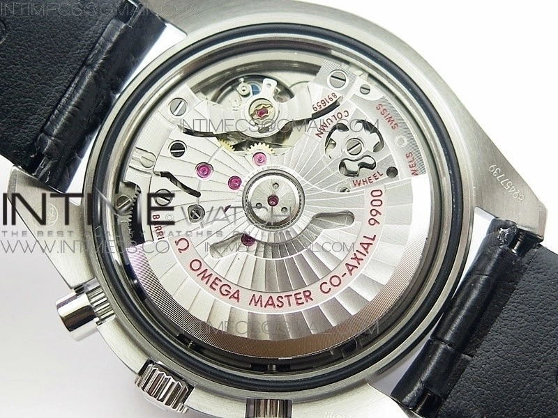 Racing Master Chronometer OMF 1:1 Best Edition Black Dial on Black Leather Strap A9300