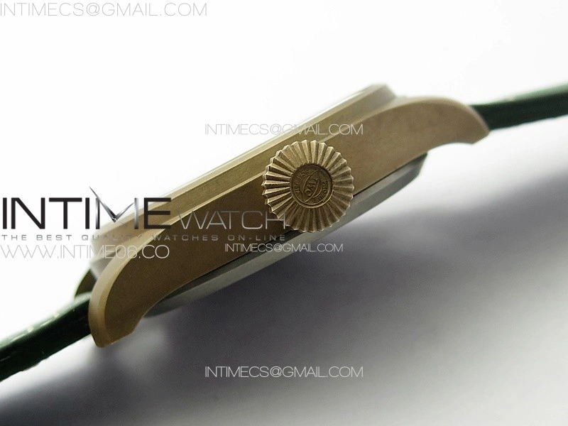 Big Pilot IW329702 Bronzo B12 Best Edition Green Dial on Brown Leather Strap A2824