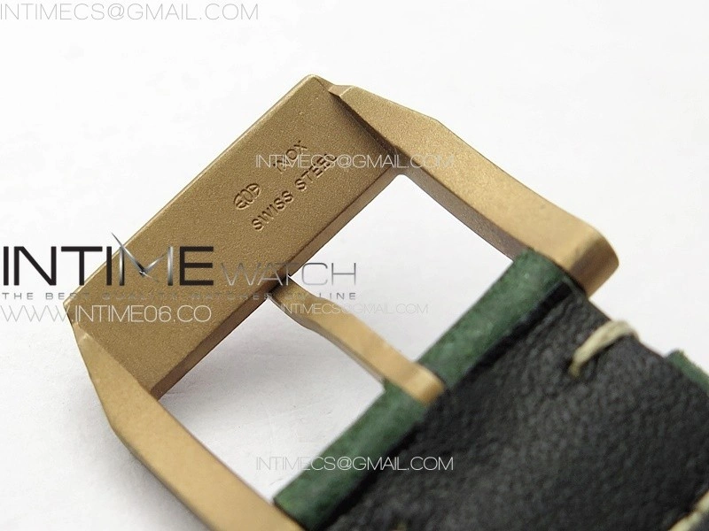 Big Pilot IW329702 Bronzo B12 Best Edition Green Dial on Brown Leather Strap A2824