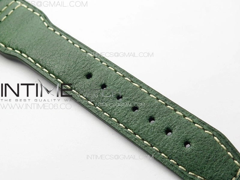 Big Pilot IW329702 Bronzo B12 Best Edition Green Dial on Brown Leather Strap A2824