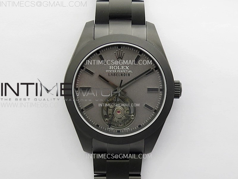 Milgauss Label noir DLC YSF Best Edition Gray Dial on DLC Bracelet Asian Tourbillon