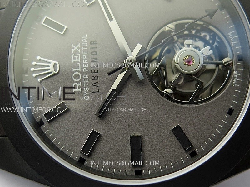 Milgauss Label noir DLC YSF Best Edition Gray Dial on DLC Bracelet Asian Tourbillon
