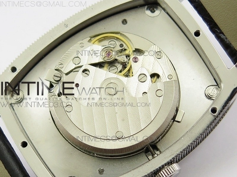 Heritage @12 big date SS HGF White Dial Black Roman Markers on Black Leather Strap A23J