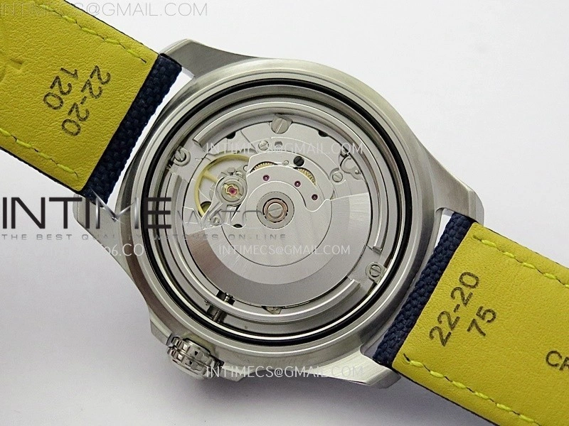 Avenger Chronometer 42mm SS BLSF 1:1 Best Edition Blue Dial On Blue Nylon Strap A2824