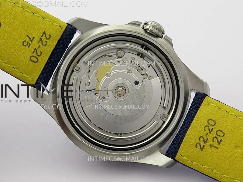 Avenger Chronometer 42mm SS BLSF 1:1 Best Edition Blue Dial On Blue Nylon Strap A2824