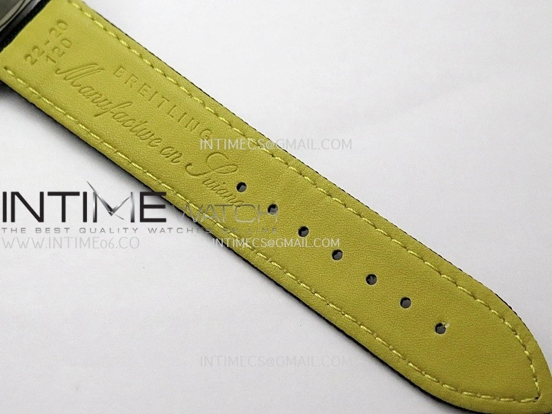 Avenger Chronometer 44mm SS B50 Best Version Green Dial On Black Leather Strap A2836