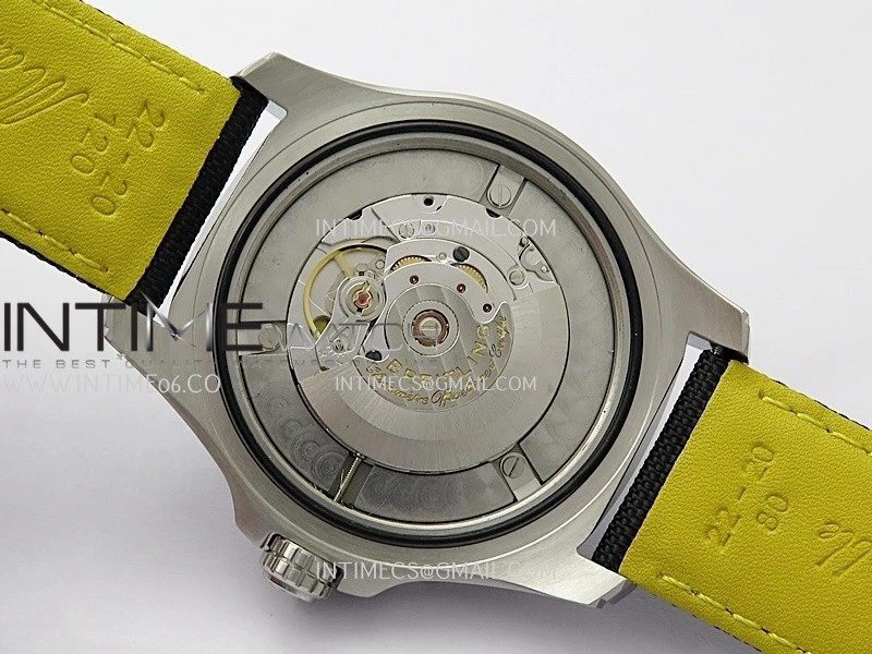 Avenger Chronometer 44mm SS B50 Best Version Green Dial On Black Leather Strap A2836