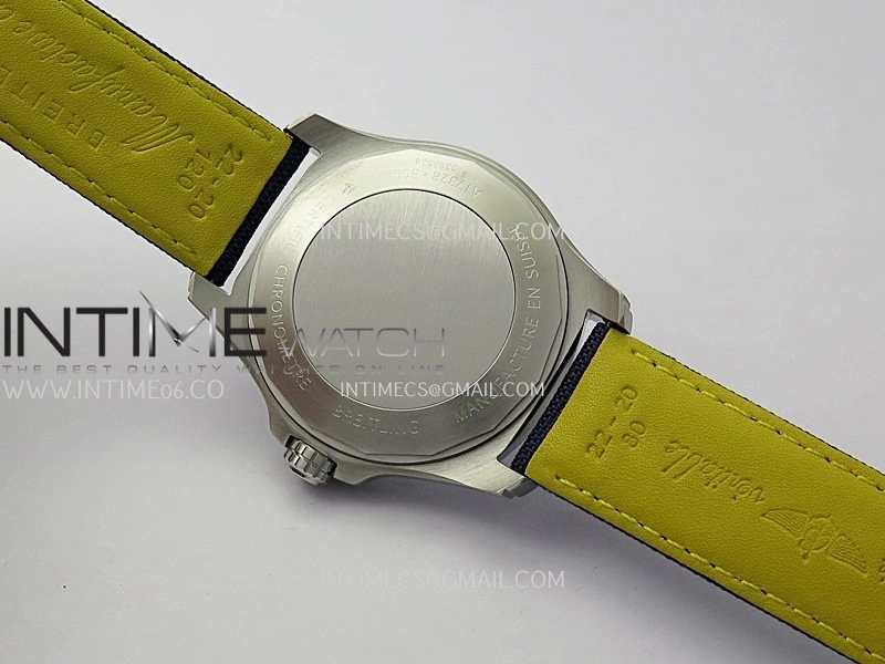 Avenger Chronometer 45mm SS B50F 1:1 Best Edition Blue Dial On Blue Nylon Strap A2824