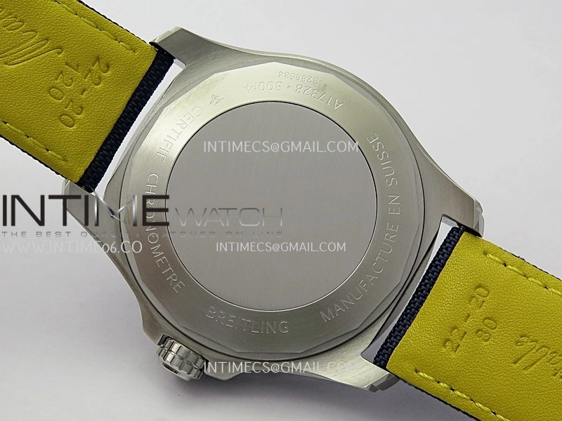 Avenger Chronometer 45mm SS B50F 1:1 Best Edition Blue Dial On Blue Nylon Strap A2824