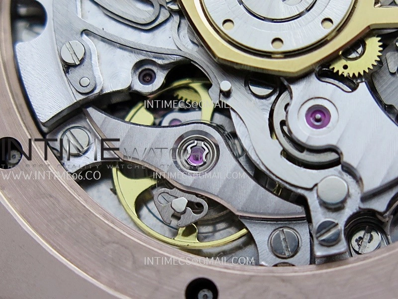 Royal Oak Chrono 26240 RG Gain Weight V2 DDF 1:1 Best Edition Silver Dial On Brown Leather Strap Super Clone DD4401