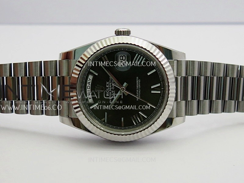 Day Date 228239 40mm Gain Weight V2 VSF 1:1 Best Edition Green Dial Roman Markers On President Bracelet DD3255