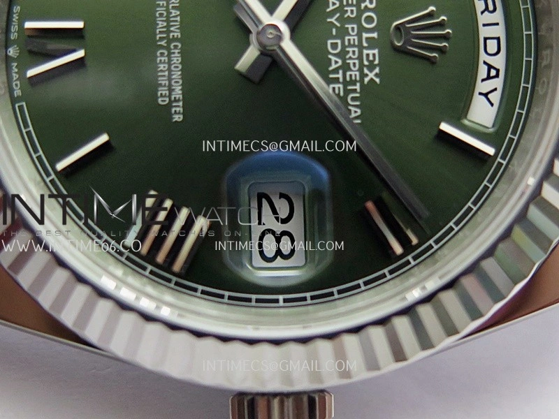 Day Date 228239 40mm Gain Weight V2 VSF 1:1 Best Edition Green Dial Roman Markers On President Bracelet DD3255