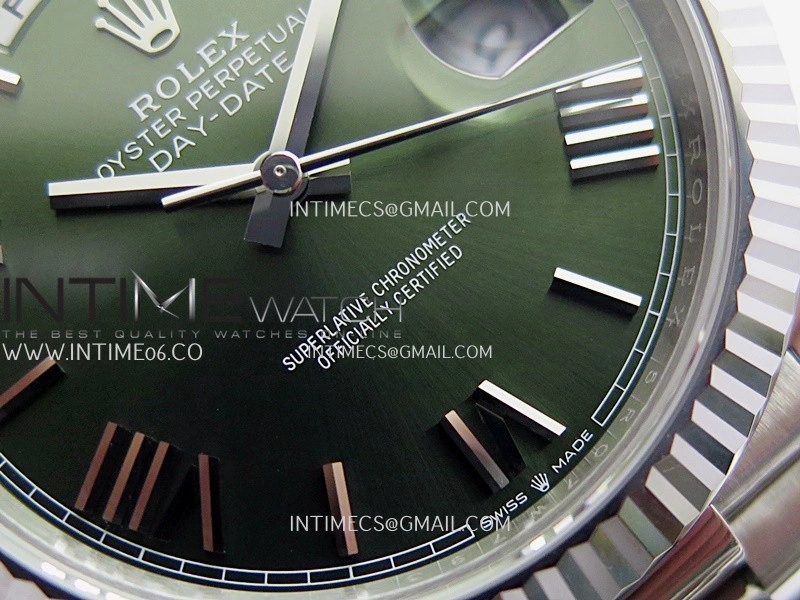 Day Date 228239 40mm Gain Weight V2 VSF 1:1 Best Edition Green Dial Roman Markers On President Bracelet DD3255