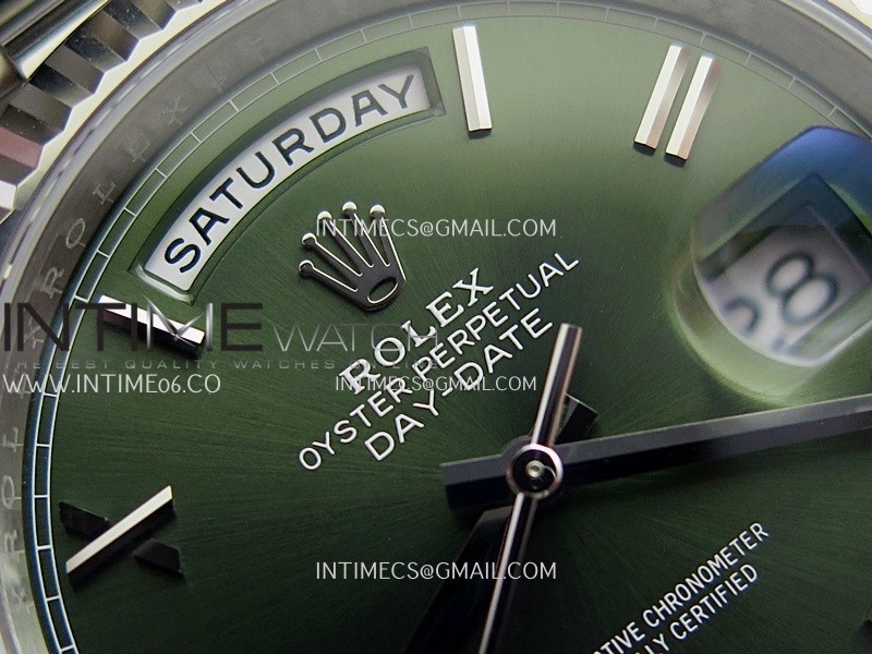 Day Date 228239 40mm Gain Weight V2 VSF 1:1 Best Edition Green Dial Roman Markers On President Bracelet DD3255