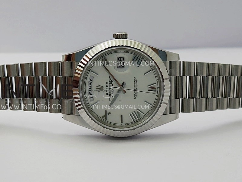 Day Date 228239 40mm Gain Weight V2 VSF 1:1 Best Edition White Dial Roman Markers On President Bracelet DD3255