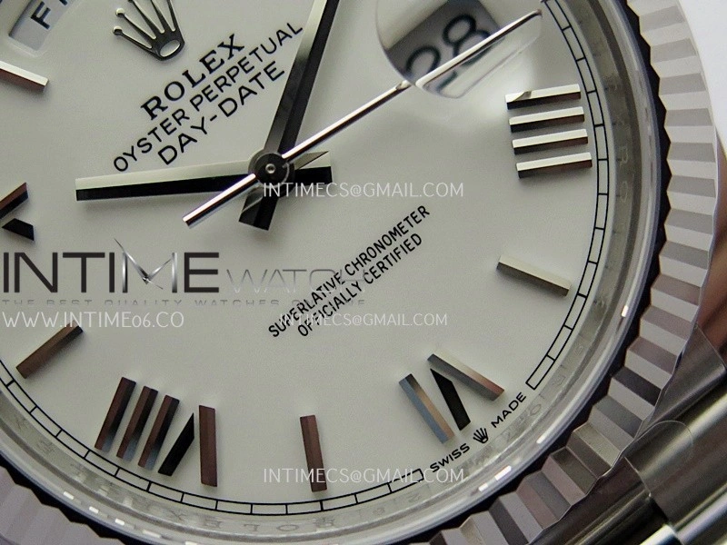 Day Date 228239 40mm Gain Weight V2 VSF 1:1 Best Edition White Dial Roman Markers On President Bracelet DD3255