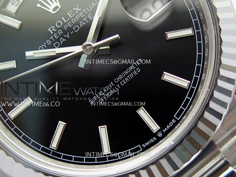 Day Date 228239 40mm Gain Weight V3 THBF 1:1 Best Edition Black Dial Stick Marker On President Bracelet VR3255