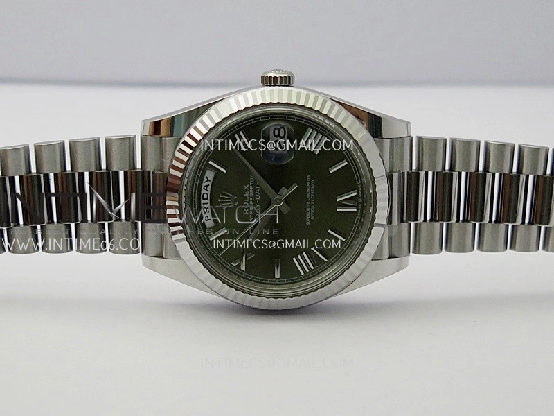 Day Date 228239 40mm Gain Weight V3 THBF 1:1 Best Edition Green Dial Roman Marker On President Bracelet VR3255