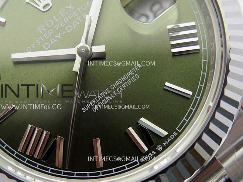 Day Date 228239 40mm Gain Weight V3 THBF 1:1 Best Edition Green Dial Roman Marker On President Bracelet VR3255