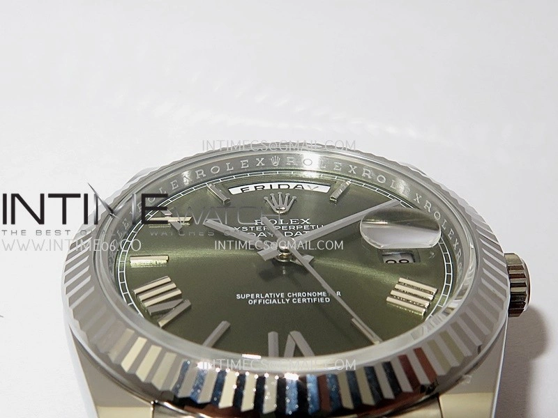 Day Date 228239 40mm Gain Weight V3 THBF 1:1 Best Edition Green Dial Roman Marker On President Bracelet VR3255