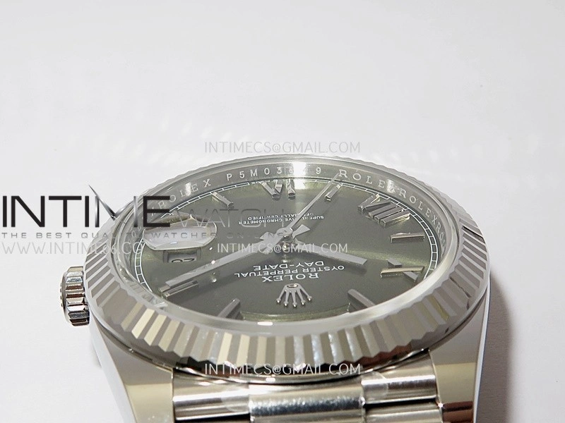 Day Date 228239 40mm Gain Weight V3 THBF 1:1 Best Edition Green Dial Roman Marker On President Bracelet VR3255